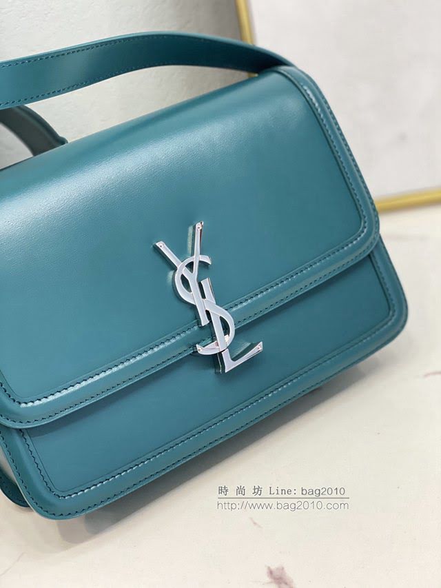 YSL爆款女士包包 聖羅蘭經典款MONOGRAM金屬旋扣大號郵差包 YSL肩背斜挎包 634305  jjh1079